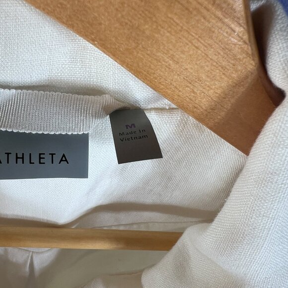 Athleta Sahara Linen Jacket Sz M - Picture 4 of 4